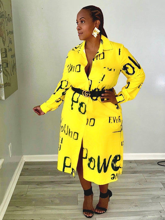 Power of Love Shirt Dress